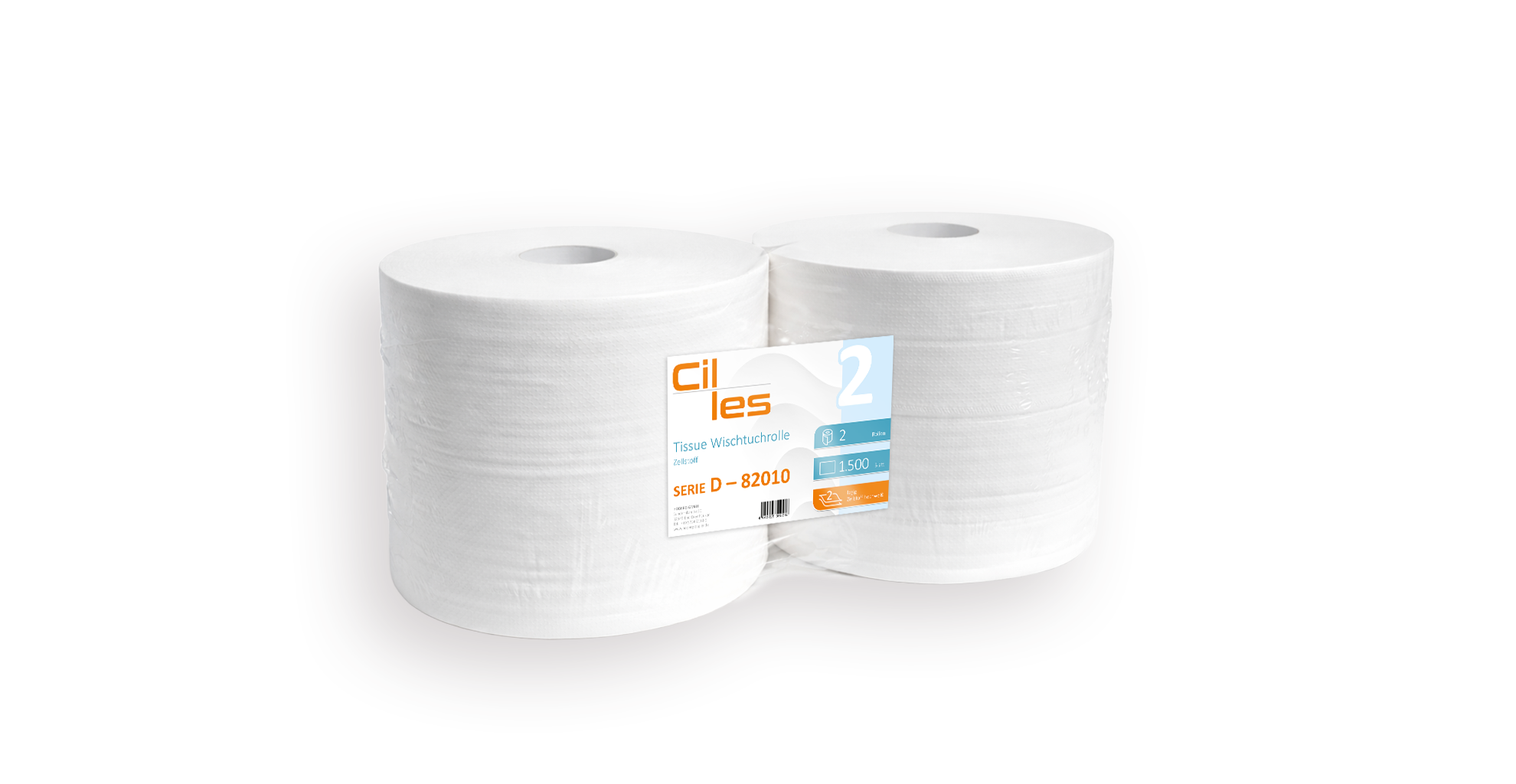 Cilles Wischtuchrolle der Serie-D–82010, auf tranzperentem Hintergrund