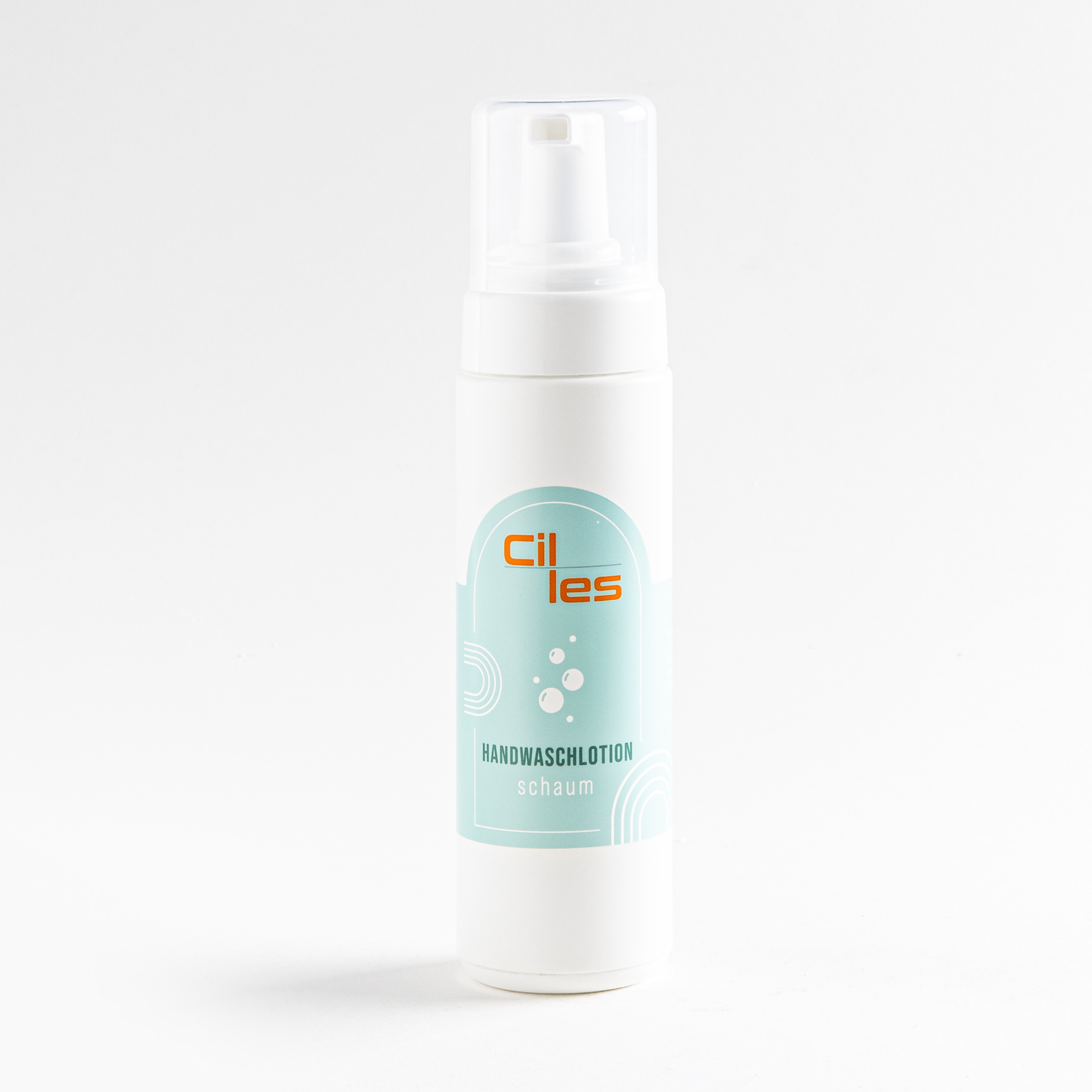 Cilles Handwaschlotion-Schaum Verpackung auf weißem Hintergrund.
